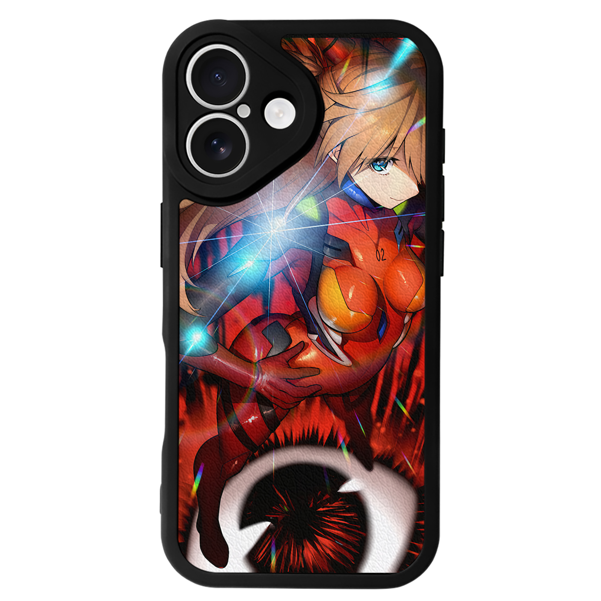 （画像用） EVA 新世紀エヴァンゲリオン 【iPhone 16シリーズ対応】シリコンスマホケース（レザー調） 材質：シリコン